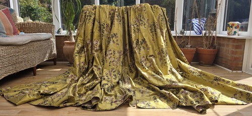 Silk lined curtains - silk,