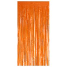 Orange Plastic Fringe Door Curtain 1.9m x 99cm