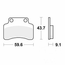 TRW Brake Pads Standard MCB694