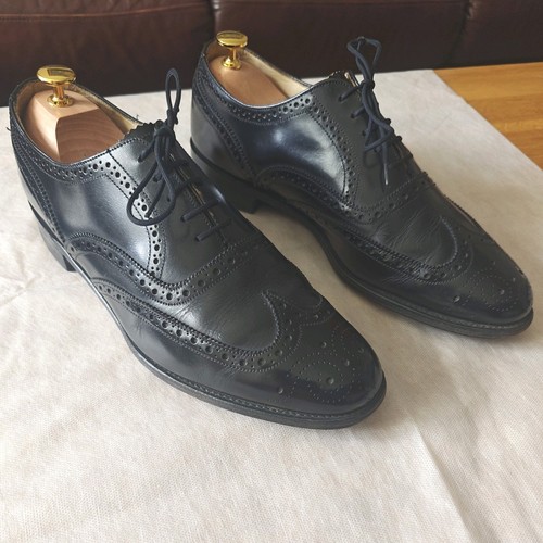 Loake black leather formal - leather,