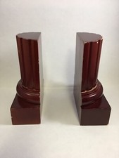 Red Roman Column Bookends