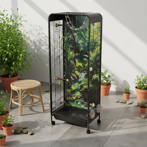 Rolling parrot aviary - rolling,