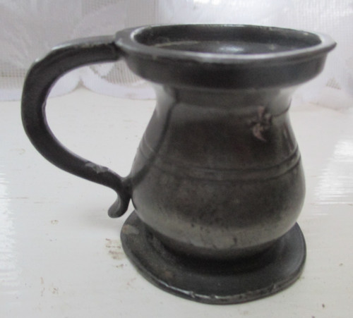 Pewter measure gill 19th - gill,