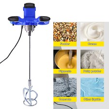 Electric Cement Paddle Mixer 5000W Portable Concrete Mortar Mixing Machine 240V