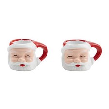 Tim Holtz Idea-ology Christmas 2024 Santa Mug 2pcs TH94419