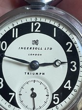 Vintage Ingersoll Pocket Watch Triumph  7