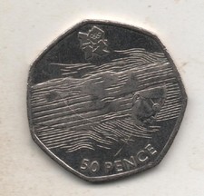 Olympic Swimming 50p Coin 2011