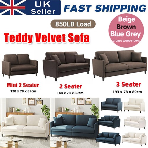 Seater teddy velvet - 2/3, sofa
