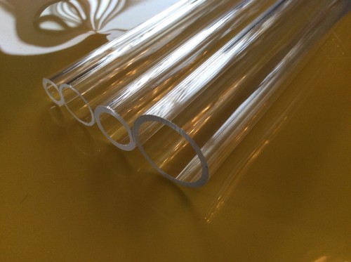 Clear acrylic perspex pipe - clear,