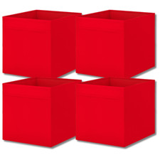 4x IKEA Drona Box, Foldable Storage Box for Expedit Shelving Unit - Toys Baskets