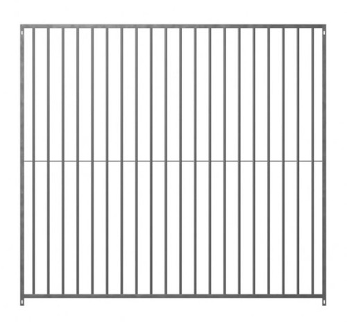 Galvanised dog run panels - dog, 2m