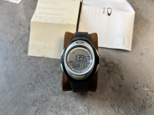 Oakley black silver watch - oakley,