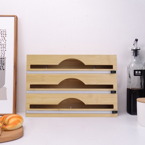 Kitchen roll holder bamboo - kitchen,