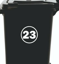 x4 WHEELIE BIN NUMBERS CUSTOM