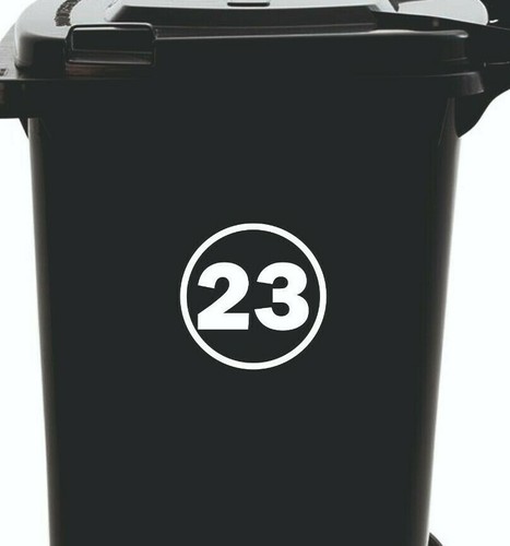 Wheelie bin numbers custom - x4,