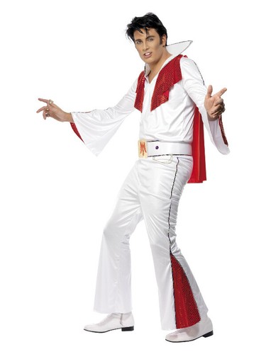 Elvis costume white red - elvis, costume,