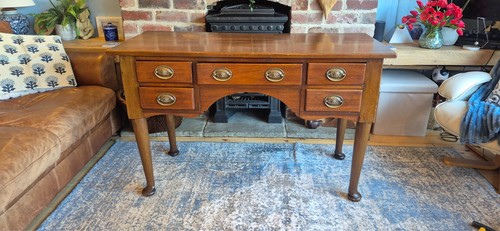 Vintage queen anne solid wood - vintage,