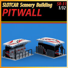 Slotcar Scenery Building F1 Style Pitwall Scalextric, Carrera