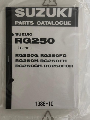 Suzuki rg250 catalog parts - suzuki,