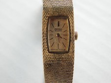 Women's Seiko Quartz watch with gold-tone bracelet Japan.