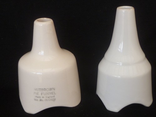 Vintage nutbrown pie funnel - pie,
