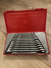 Teng Tools 12 Piece 8-19mm Spanner Set - Red (TT1236)