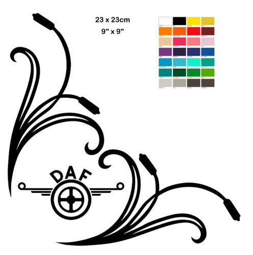 Daf window vinyl sticker - daf,