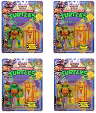 TEENAGE MUTANT NINJA TURTLES MOVIE STAR RETRO ACTION FIGURES (SET OF 4) TMNT NEW