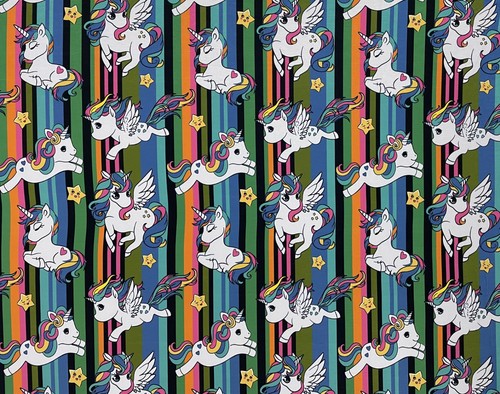 Striped baby unicorn - striped, on