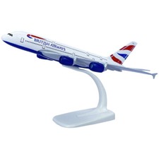 British Airways Airbus A380 Aircraft Model Plane Toy Gift - 1/400 Scale