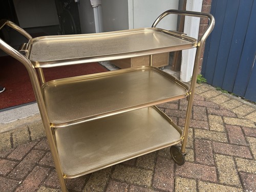 Vintage tea trolley gold - vintage,