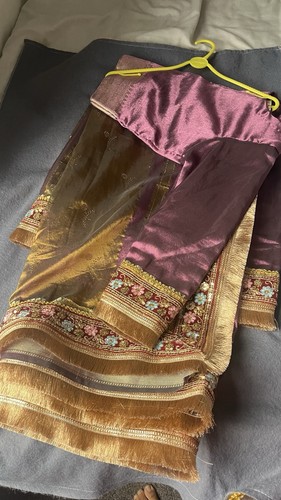 Silk organza saree - silk, plume