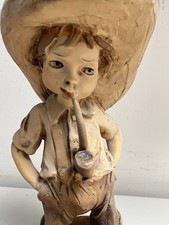 Giuseppe Armani Florence Figurine “Little Cowboy with Pipe” – Vintage Italy Rare