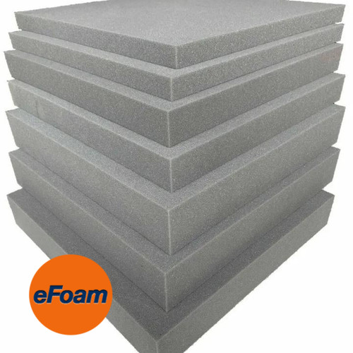 Upholstery grey foam sheet cut - grey,
