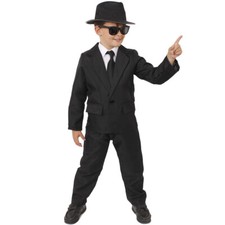 CHILD 1980S BLUES BLACK SUIT