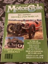 The Classic Motorcycle October 1989 Raleigh Norton international Scott Sunbeam