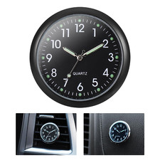Mini Car Dashboard Clock, Stick-On Vent Clock with Luminous Display for Vehicles