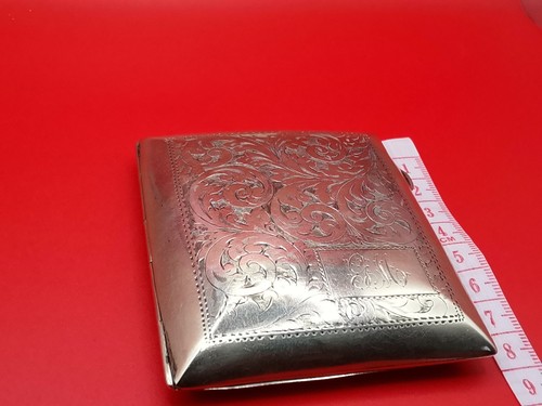Antique cigarette case - /, silver