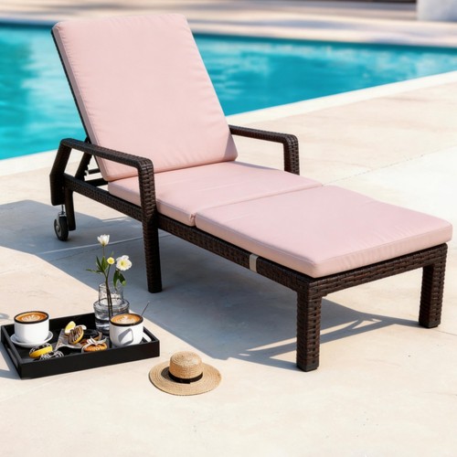 Rattan sun lounger set - sun,