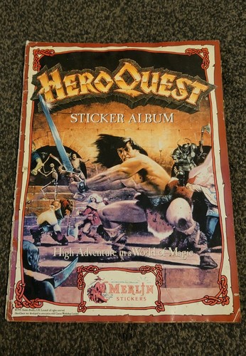 Heroquest sticker album 1991 - heroquest,