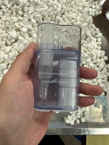 Compressed towels dispenser - towels,
