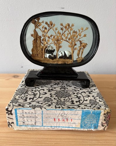 Vintage asian cork - vintage, carving