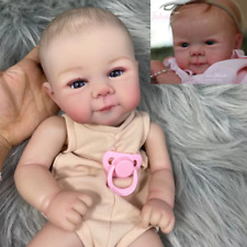 19" Finished Reborn Doll Parts Juliette Cute Baby 3D Painted Veins Cloth Body