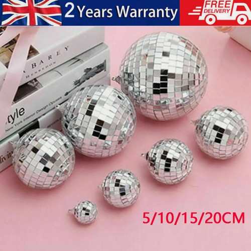 20cm disco balls silver - 5-20cm,