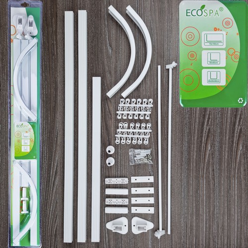 Ecospa shower curtain - shower, track