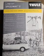 Thule 961 Speedway 2 Bike Trunk Rack Bicycle Carrier Fits Most Cars