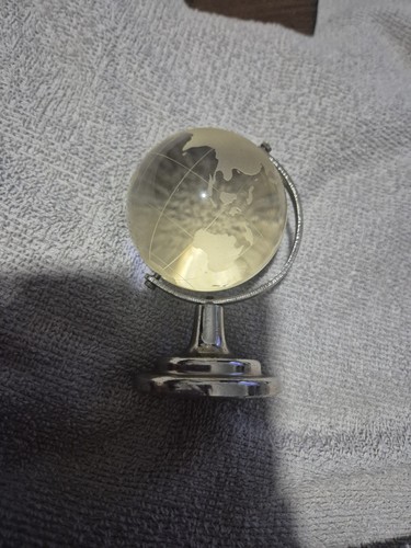 Miniature crystal world - world, globe