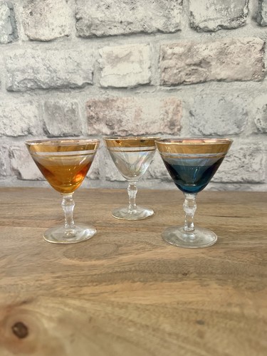Vintage gold rimmed coupe - vintage,