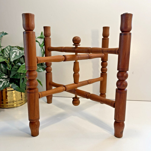 Vintage wood folding table - vintage,