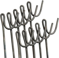 Steel Fencing Pins | 1.2M Metal Garden Stakes | 10 Pack Road Pins for Contractor